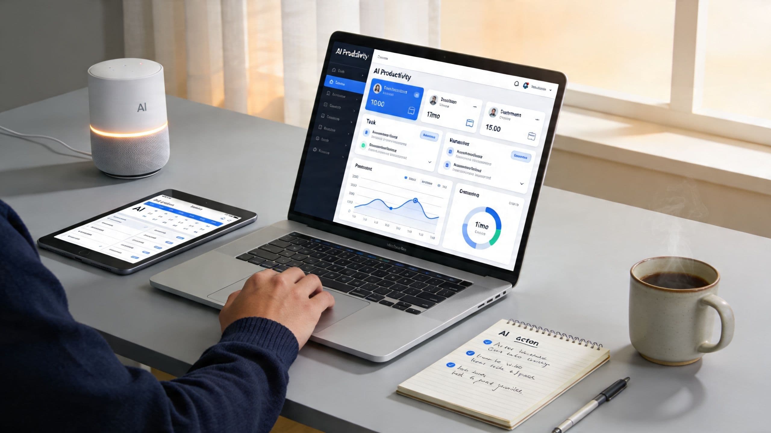 Editorial hero image for Easy Ways to Use AI for Productivity: Practical Applications and Tools