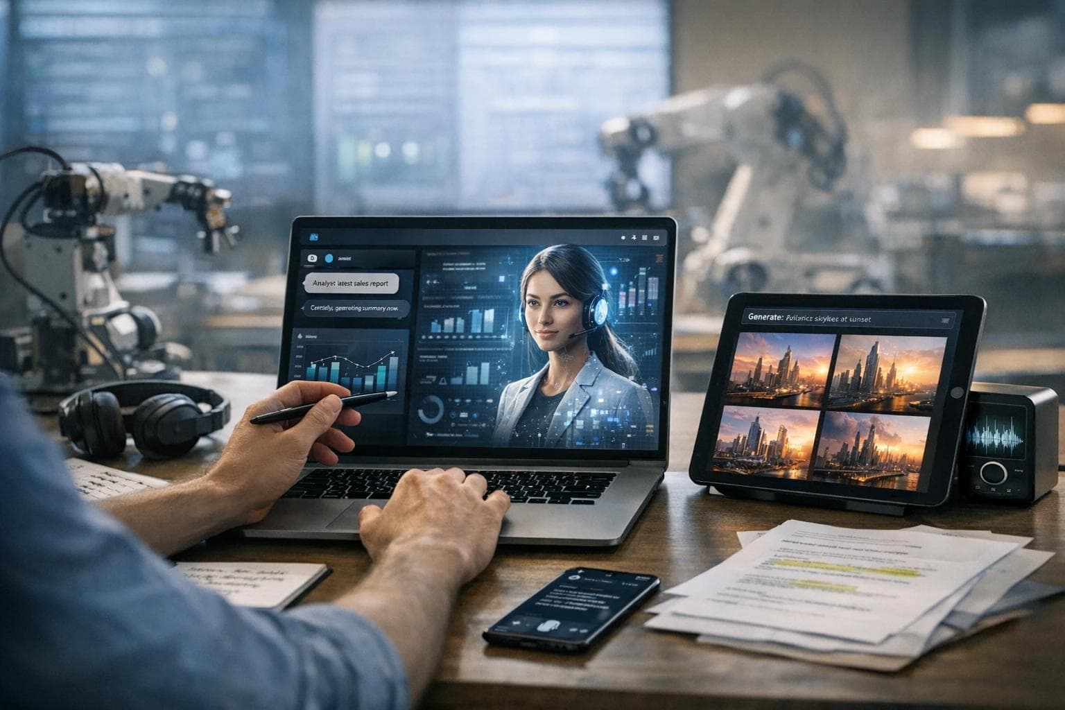 Editorial hero image for Transforming Productivity: AI Tools That Make Work Easier